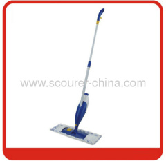 Extensible plastic spray flat mop with Aluminum Pole