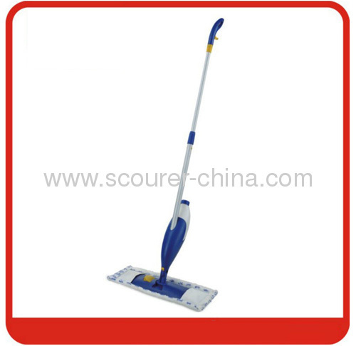 Telescopic alu handle plastic spray flat mop with microfiber Mop Head