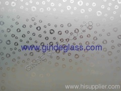 deep acid etched glass/coming money