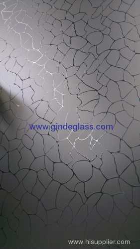 deep acid etched glass/rocky