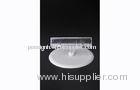Transparent PS Plastic Price Tag Holder Clip , POP Clip with Round Base 15*9cm