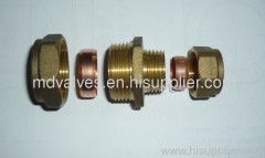 brass straight reducing couplings, connectors