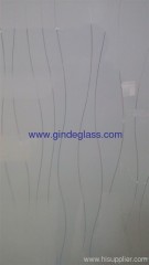 cabinet glass mirror line/ black red white chamber color