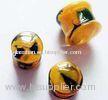 Ear Plug Tunnels Glass Body Piercing Jewelry 12 Gauges , Lampwork Jewellery