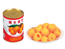 Canned loquats in light syrup