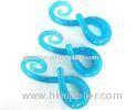 Eyebrow 12 Gauge helix piercing jewellery , spiral tapers tunnel body jewelry