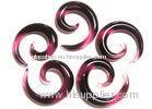 Glass Piercing Jewelry helix 00 Gauge for belly , body jewellery plugs