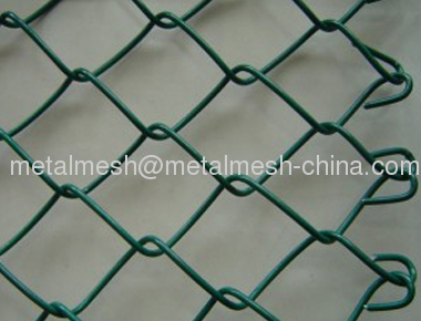 PVC and galvanized chain link fence