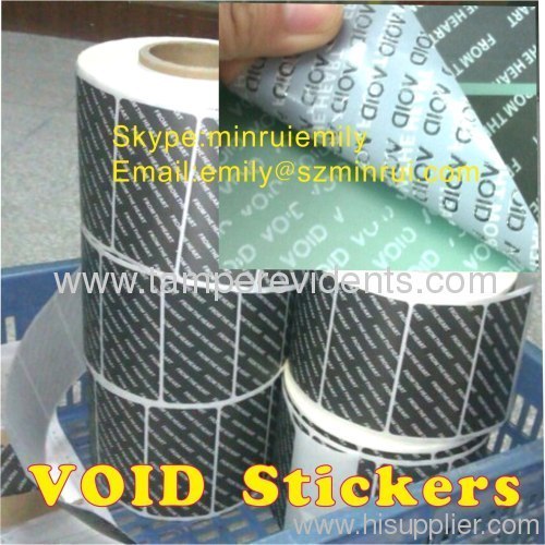 Custom White Void Labels,Void Labels Tamper Evident,Void Label Seals