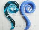Ear spiral plug Glass Piercing Jewelry 8 Gauge Blue In Anniversary