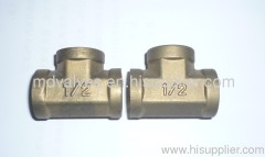 brass female tee fittings