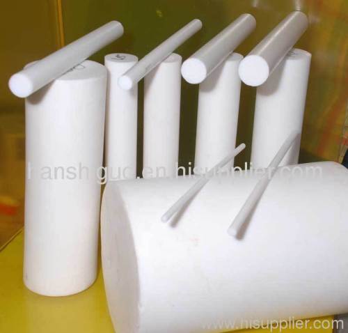 100% virgin PTFE rods with white or black