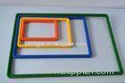 Plastic Advertising Display Snap Frame / Poster Board Stand With Metal Base