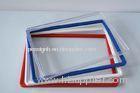 ABS Plastic Pop Display Frame Stand , Plastic Snap Frames In Red Yellow Blue
