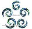 Helix Glass Piercing jewellery 2 Gauge For tongue , body earrings