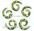 Nose studs spiral gauges Glass Piercing Jewelry handmade crafts