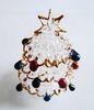 Colored glass xmas tree For Wedding Decoration , Handmade Glass Christmas Ornaments