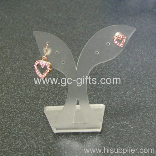 Princess diamond earring tree shaped display stand holder