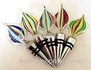 Personalized Colored bottle Hand Blown Glass Wine Stoppers in Anniversary