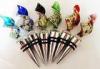 Hand Blown Glass Wine Bottle Stoppers