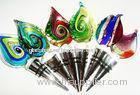 Art Cone Hand Blown Glass Wine Stoppers In Bulk For Party Engagement