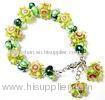 Jewellery steel Wire Glass Beaded Bracelet buckle for Wedding gift