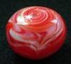 Art Handcrafted Glass Bead red round jewellery for young ladies gift