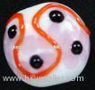 Fashion Handcrafted Glass Beads jewelry Orange Brown 12MM For Gifts