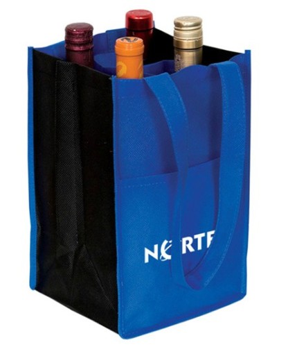 Handled non woven wine bag for gift packing