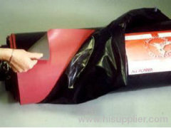 natural lining rubber sheet with black, red color