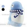 Penguin Shaped Customized USB Flash Drive , Rubber Flash Disk