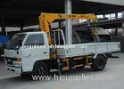 Lifting Hydraulic Truck Crane , Fast Response Telescoping Boom Crane