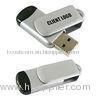 Password Protection Plastic USB Flash Drive , Swivel Usb Key