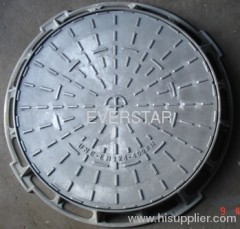 Round manhole cover and frame