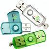 Swivel Plastic USB Flash Drive , High Speed USB 2.0 Memory Stick