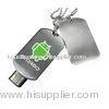Portable Dog Chain style Metal USB Flash Drives With Large Print