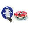 Circular Business Card USB Flash Drives 128mb 256mb 512mb