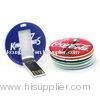 Circular Business Card USB Flash Drives 128mb 256mb 512mb