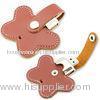 Flower Shaped Leather USB Flash Disk Pendrive Flash Drive