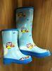 Cartoon Cute Owl Half Childrens Wide Calf Rain Boots Anti-slip