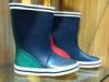Size 40 Blue Men Half Rubber Rain Boots For Autumn Durable