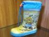 Size 34 Cute Tiger Rubber Printed Rain Boots With Cover Shoelace