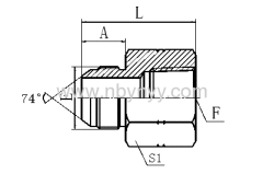 HYDRAULIC ADAPTER FITTING PIPE CONNECTER COUPLING