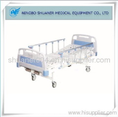 HOT Sale!! two Functions manual medical bed for hospital 2cranks manual hospital