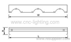 Surface Mounted T5 ceiling grill light fixture