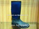 Wear-resistant Black And Blue Fishing Rain Boots For Farming