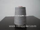 Grey Carbon Fiber Yarn Ring Spun Thread For Knitting , Weaving