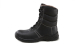 Leather safety working shoes / black genuine leather safety