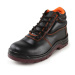 embossed leather safety shoe / black leather safety shoes for Industrial/Construction