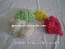 15D x 64mm PSF Polyester Staple Fiber , White Green Red Yellow